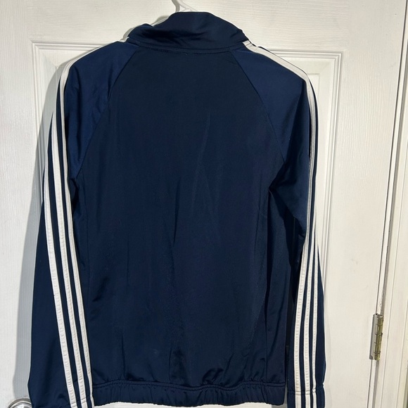 Adidas Navy Blue track suit jacket. Full Zip. Womens Medium. Athletic - Picture 11 of 15
